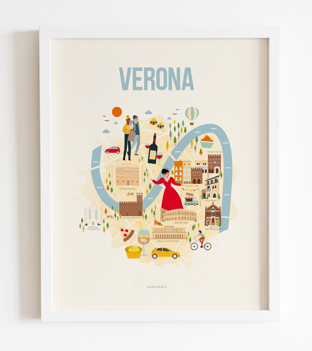 Illustrated Maps of Verona