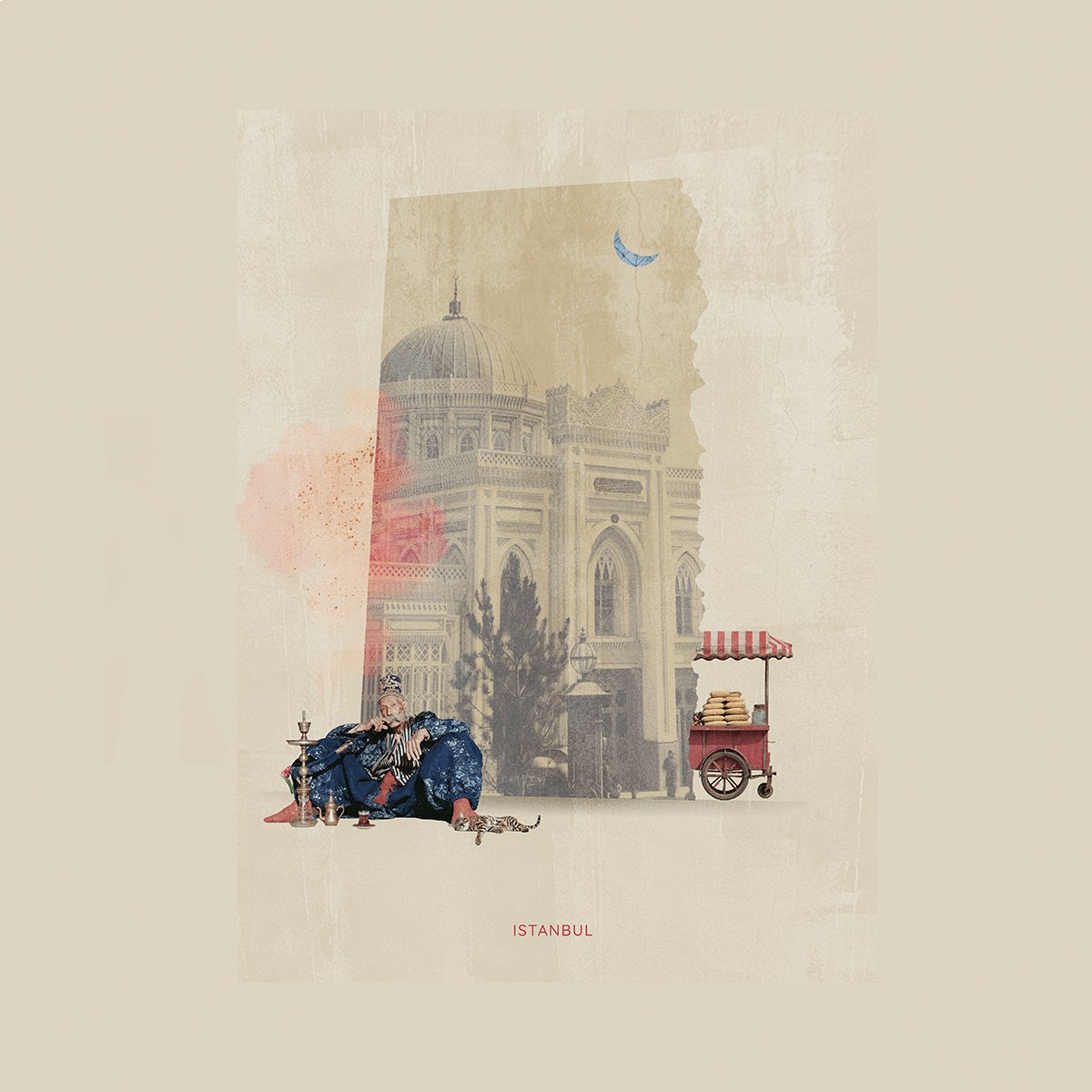 Travel Memories collage inspired by Istanbul