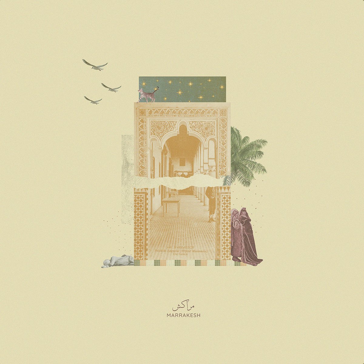 Travel Memories collage inspired by Marrakesh
